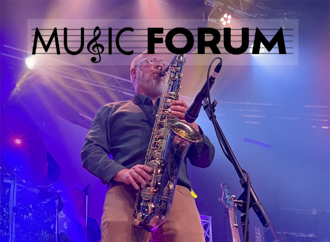 Man playing saxophone