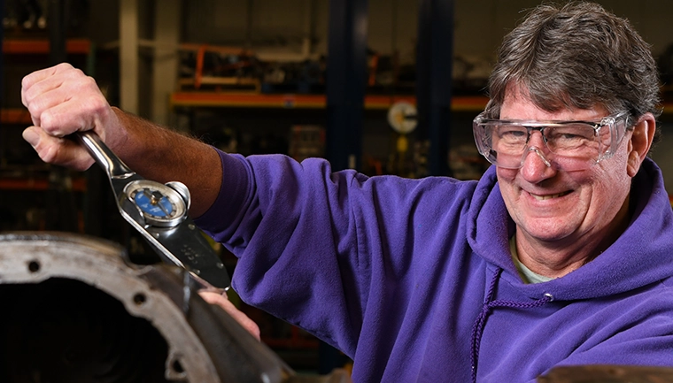 Workforce Marine Engine student