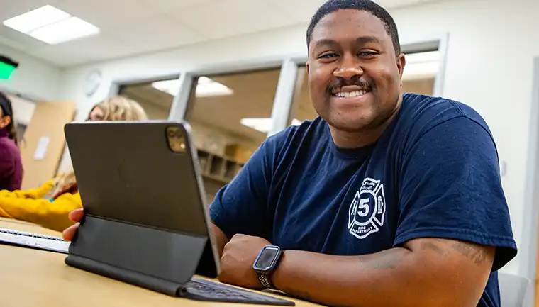 EMST Student sitting in classroom