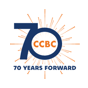 CCBC 70th anniversary logo