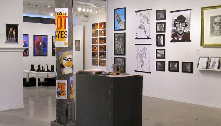 Photo of art exhibit