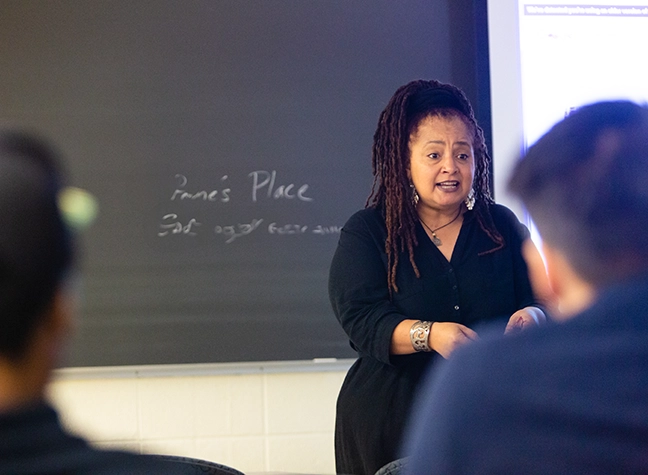 Professor teaching
